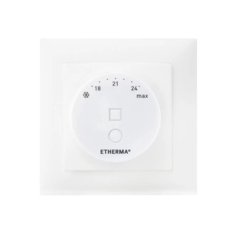 Etherma eTOUCH-eco inbouwthermostaat met touchpad 16 A, 5-35°C, wit