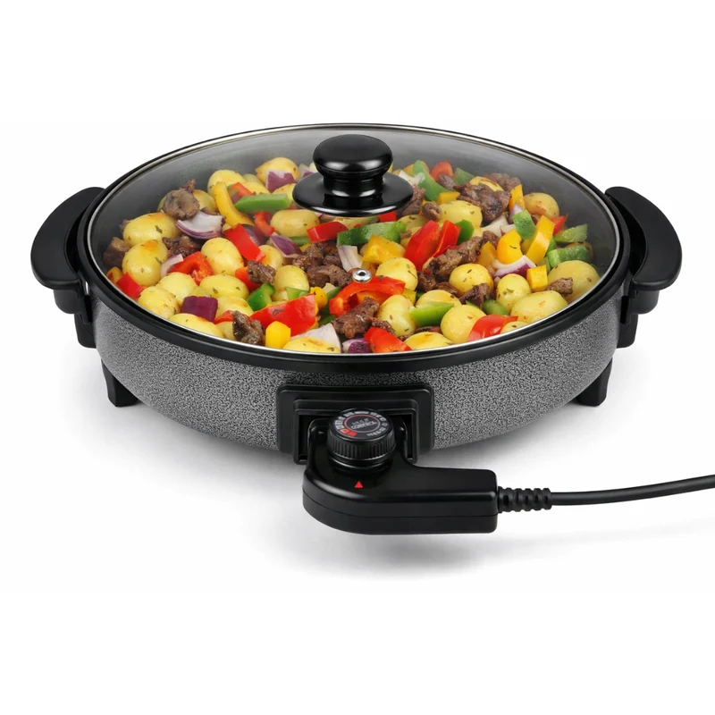 alpina Party Pan - Elektrische Hapjespan met Deksel - Ø40CM