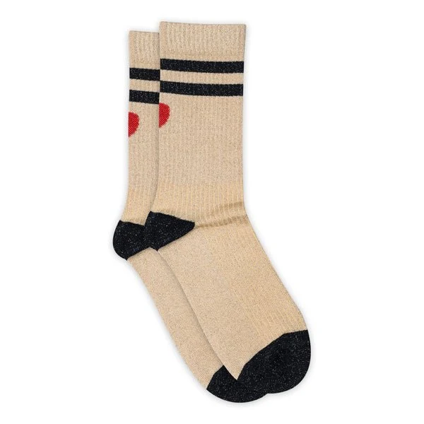 Elga glitter socks | Champagne Beige