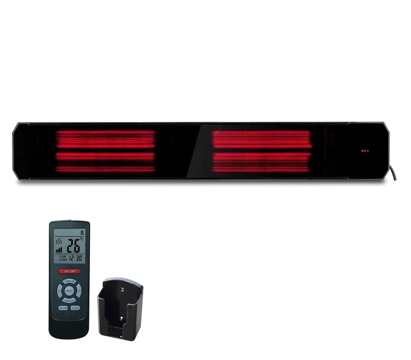 Infrarood terrasverwarmer Calore Wifi black heater instelbaar met 1600 - 3200Watt