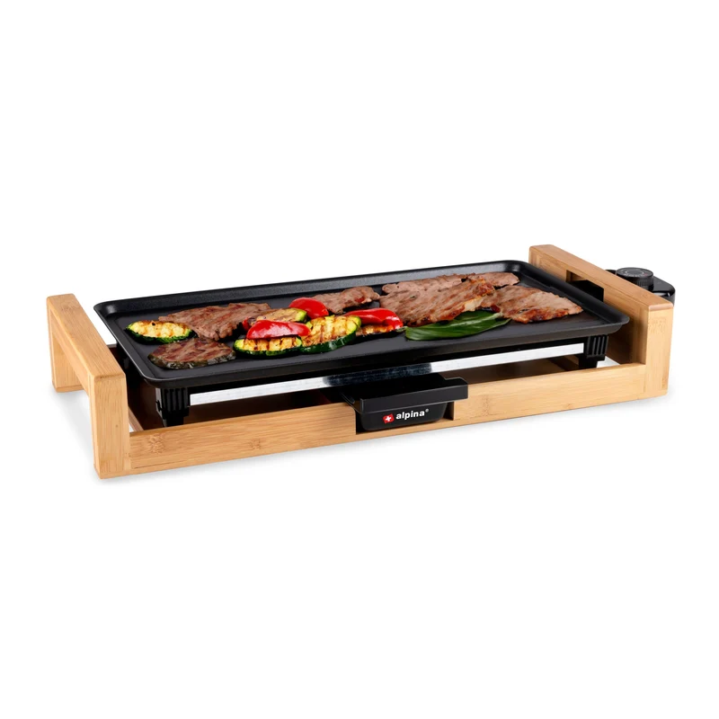 alpina Teppanyaki Bakplaat 2000W, 43 x 22.5 CM