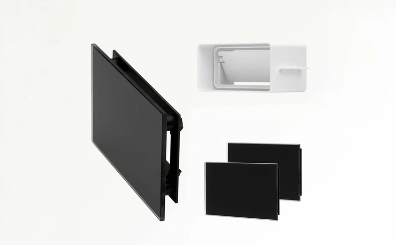 Sunshower Ventilatieroosters Set (2 stuks) – Zwart- 15 x 9 cm