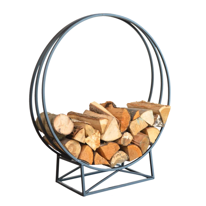 Ronde houtopslag