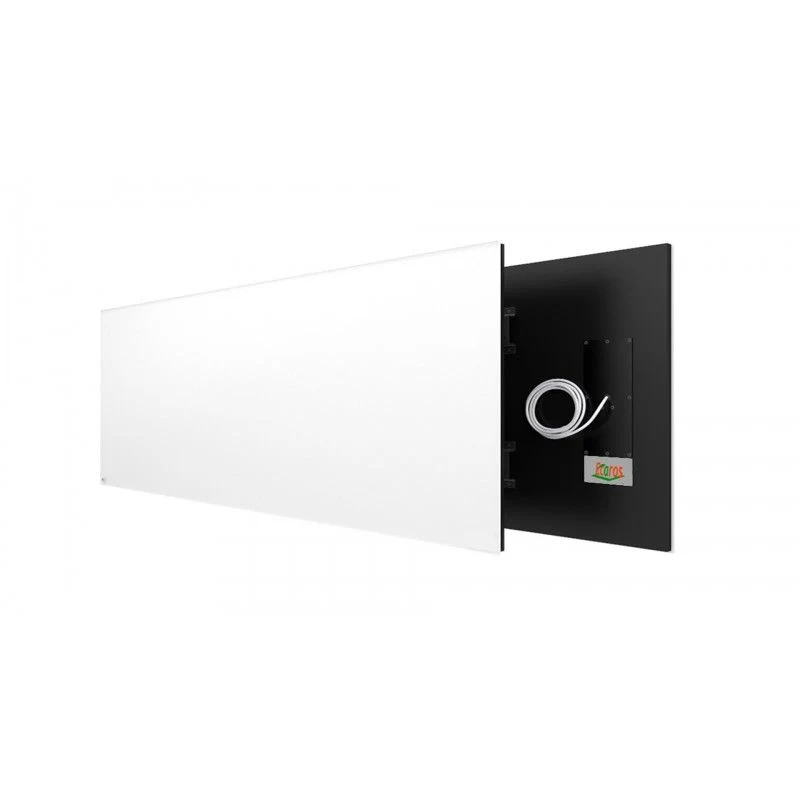 Ecaros Infrarood verwarmingspaneel wit glas 600 x 1500 x 20 mm 1000 Watt