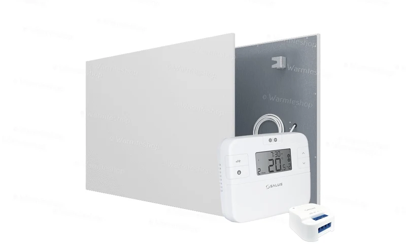 Set Ecaros Infrarood paneel metaal - 600 Watt - Badkamer 4 à 5 m²