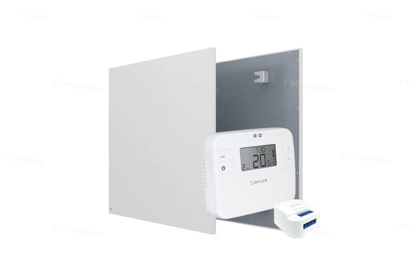 Set Ecaros Infrarood paneel metaal - 400 Watt - Slaapkamer 6 à 8 m²
