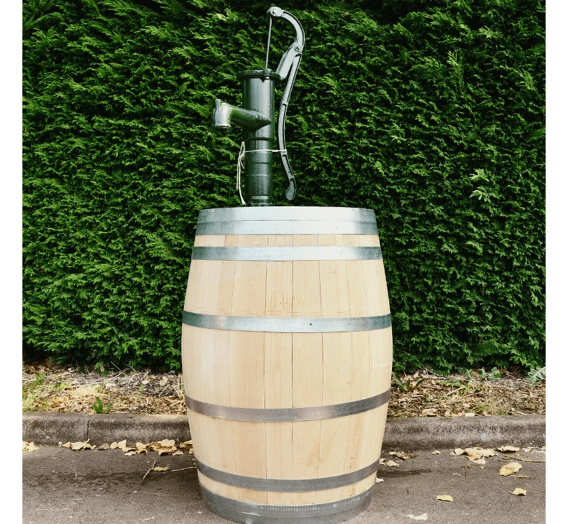 Vat 225 liter hergebruikt/pomp
