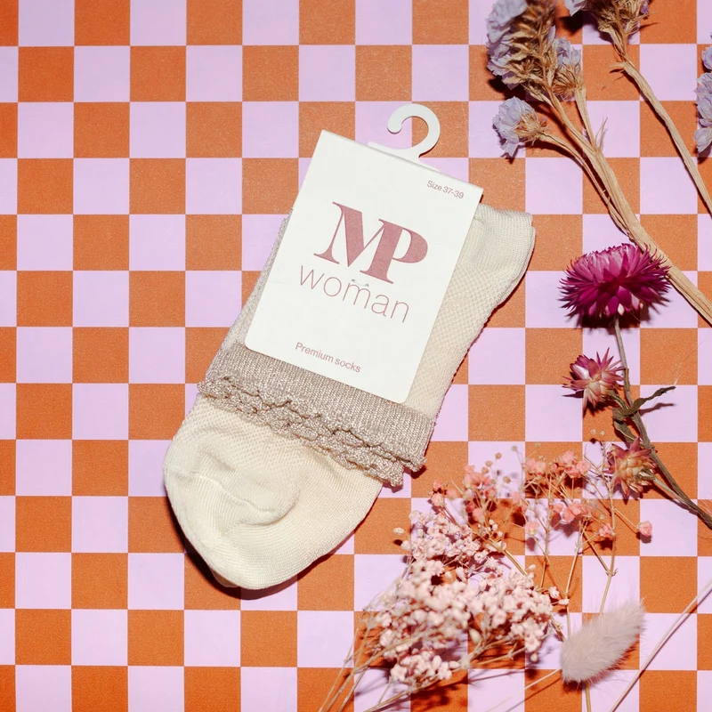 Ginny short socks | Ecru