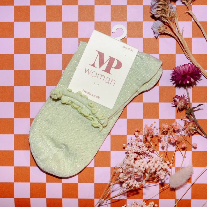Lis glitter socks | Mellow Green