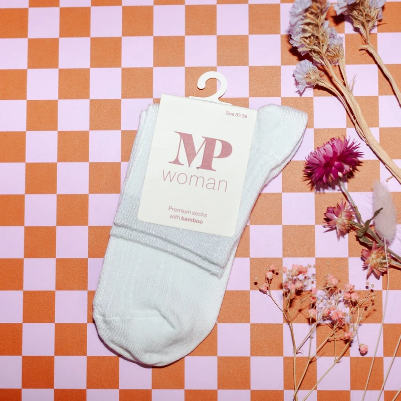 Darya short socks | White