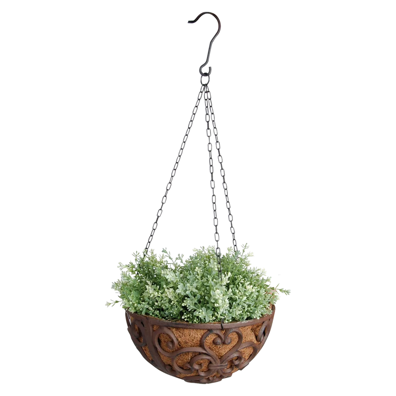Hanging basket met cocos L