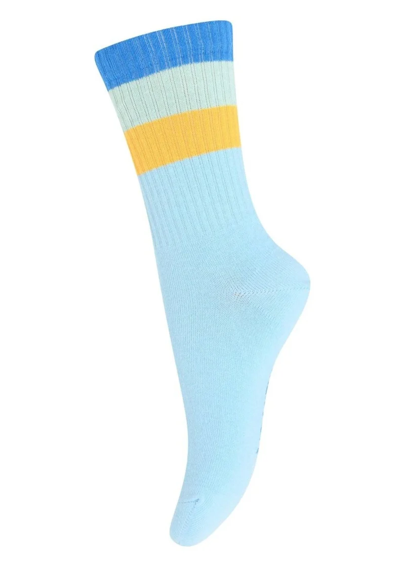 MP | Wide stripes socks | Sky Blue col.14