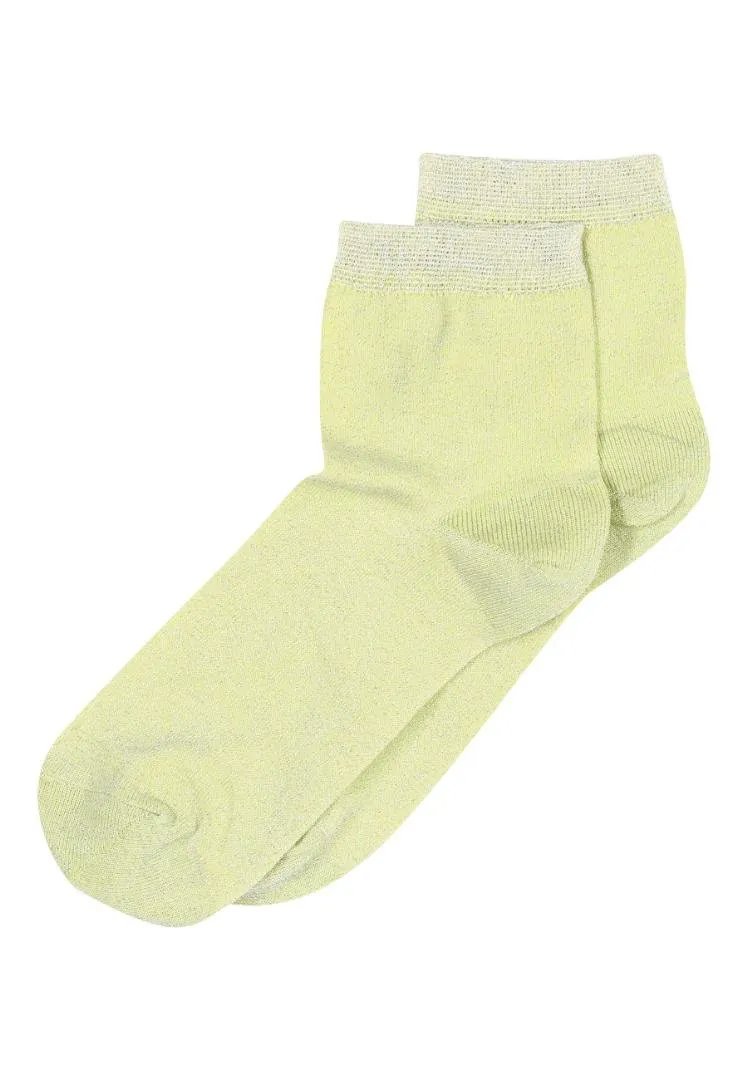 MP | Pi glitter short socks col. 2101 Sunny Lime
