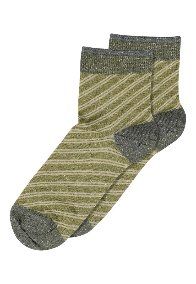 MP | Elisa glimmer short socks col. 3023 Avocado Oil