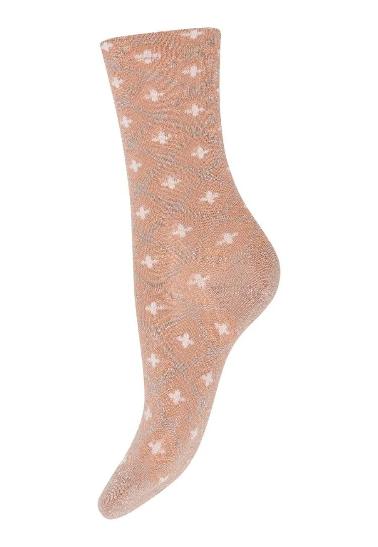 MP | Hella glitter socks col. 2199 Maple Sugar