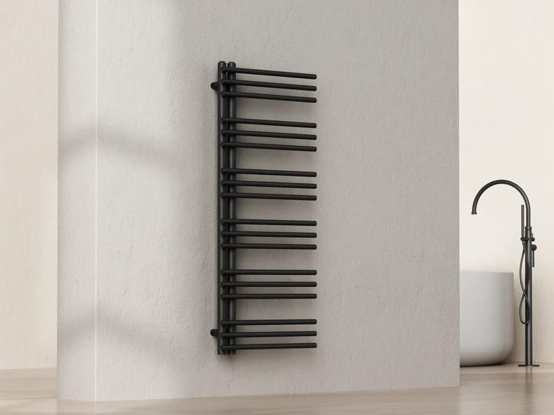 Sanoterra Lina design radiator 120x50 cm mat zwart 438W