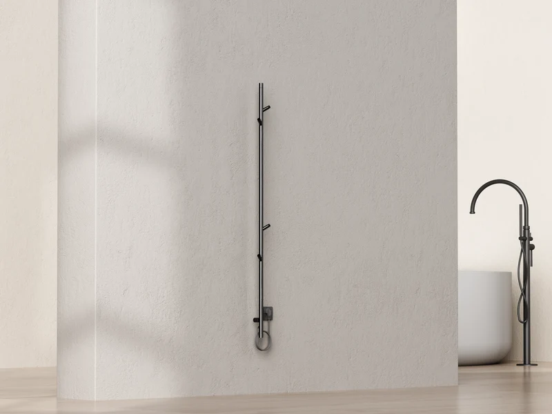 SanoTerra Aero elektrische staafhanddoekradiator 150cm gun metal 60W