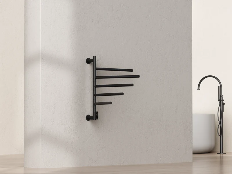 SanoTerra Lumo elektrische design radiator 62x52cm mat zwart 75W