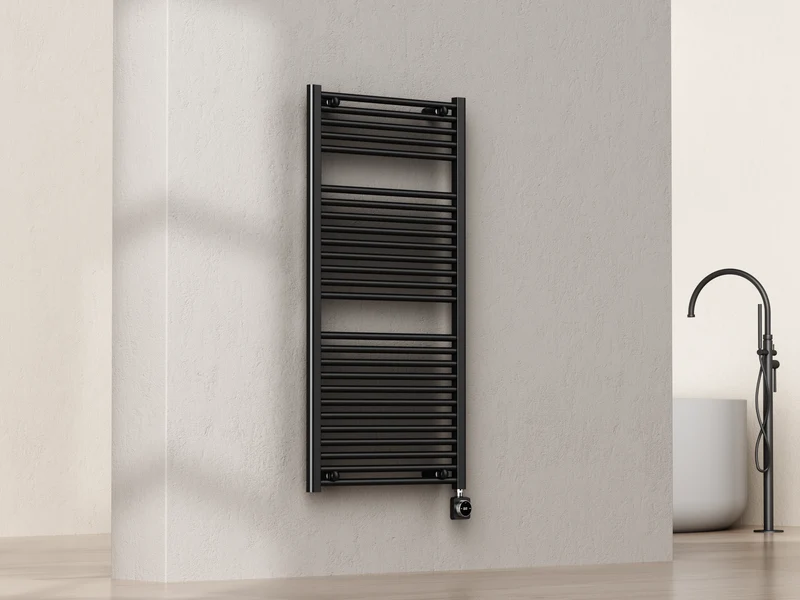 SanoTerra Evo elektrische radiator met smart wifi 118,5x60 cm mat zwart 700W
