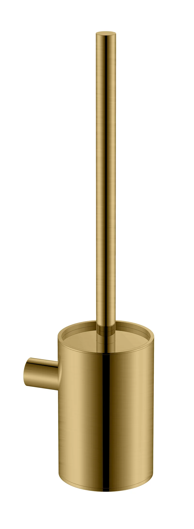 SanoBlu Neo wc-borstel met wandhouder geborsteld goud