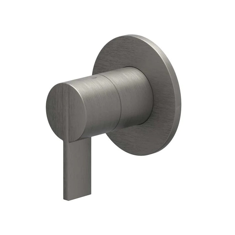 IVY Pact afbouwdeel inbouw 2-weg stop-omstel - geborsteld metal black PVD