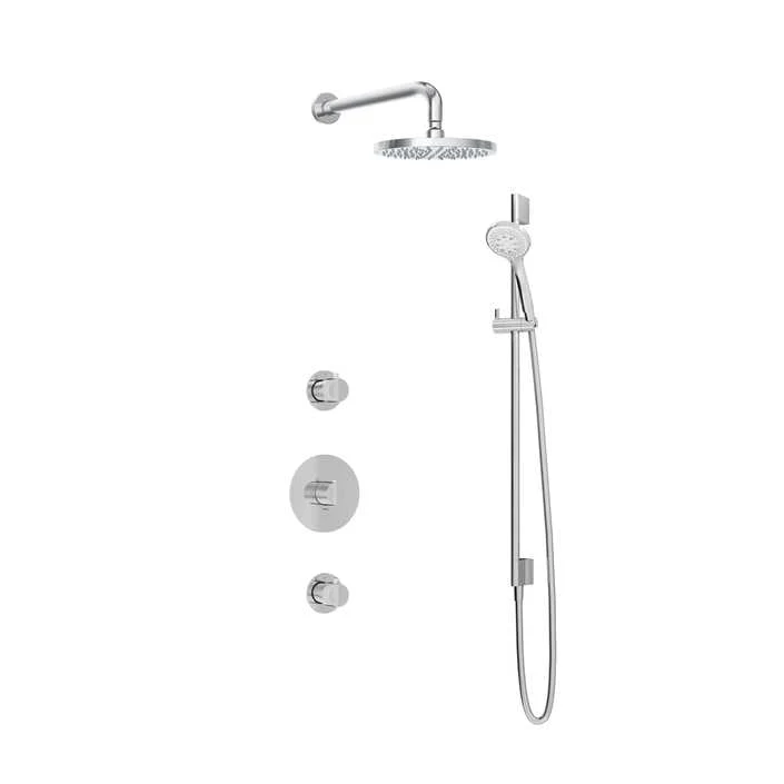 Hotbath IBS1 Buddy inbouw doucheset - ronde 3 standen handdouche - 20cm hoofddouche - wandarm - glijstang - Chroom