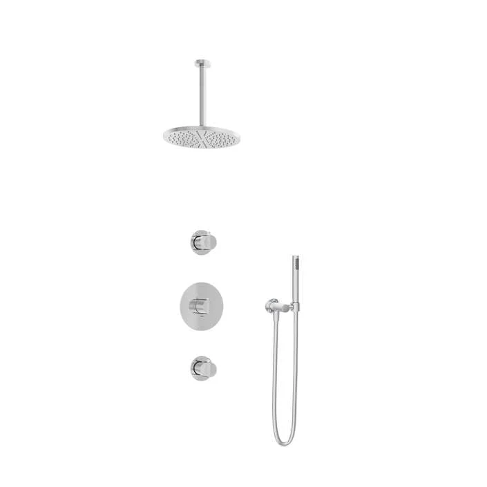 Hotbath IBS1 Buddy inbouw doucheset - staafhanddouche - 25cm hoofddouche - plafondbuis 30cm - zonder glijstang - Chroom