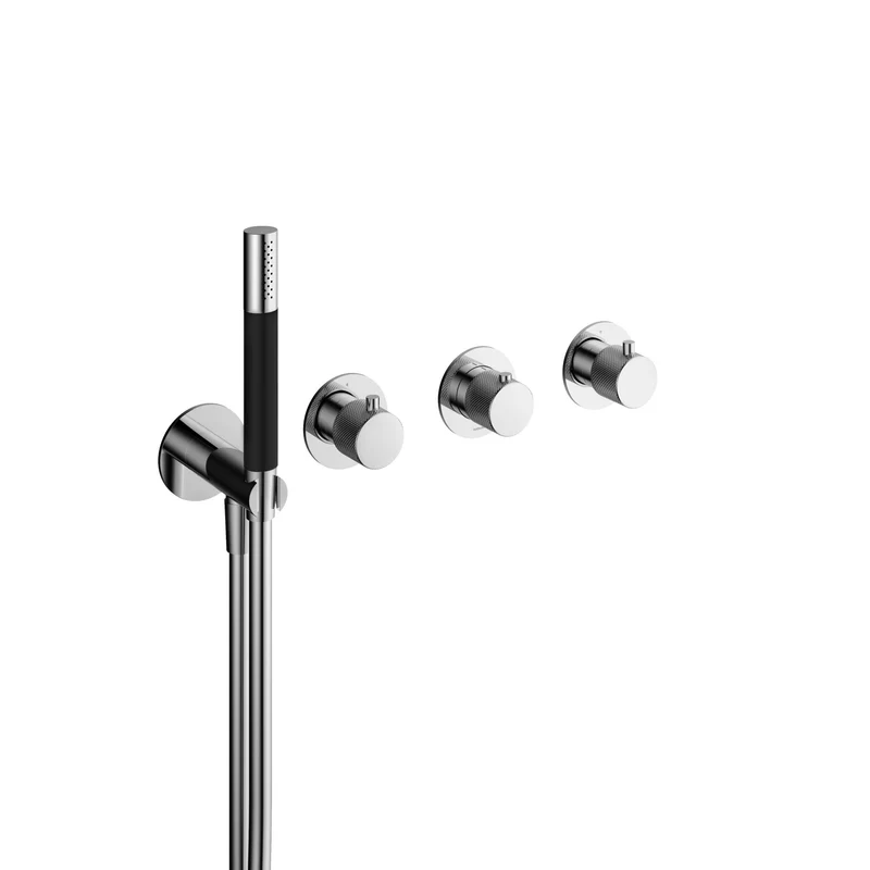 Hotbath Cobber X CX7171EXT afbouwdeel inbouwthermostaat 2 stopkranen - Chroom