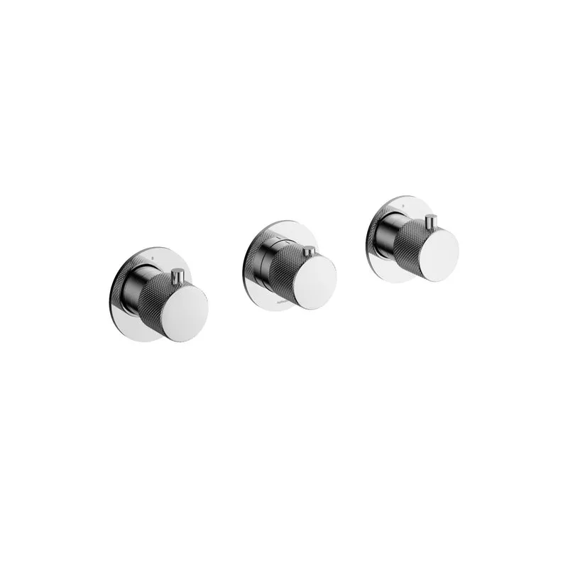Hotbath Cobber X CX7067EXT afbouwdeel inbouwthermostaat 2 stopkranen - Chroom
