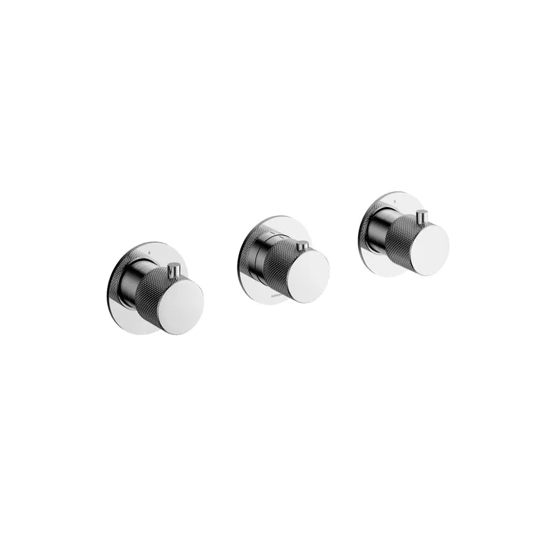 Hotbath Cobber X CX7067EXT afbouwdeel inbouwthermostaat 2 stopkranen - Geborsteld Koper PVD