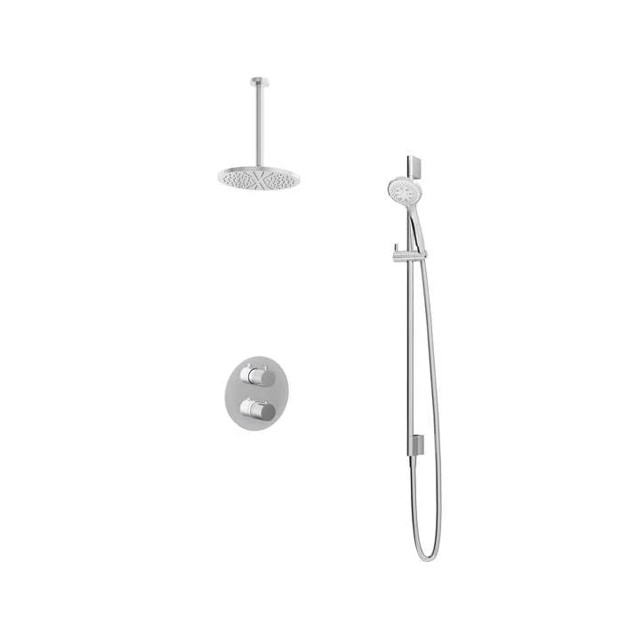 Hotbath IBS1A Buddy inbouw doucheset - ronde 3 standen handdouche - 20cm hoofddouche - plafondbuis 30cm - glijstang - Chroom