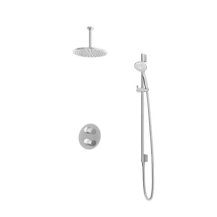 Hotbath IBS1A Buddy inbouw doucheset - ronde 3 standen handdouche - 25cm hoofddouche - plafondbuis 15cm - glijstang - Chroom