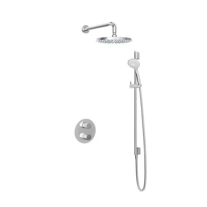 Hotbath IBS1A Buddy inbouw doucheset - ronde 3 standen handdouche - 25cm hoofddouche - wandarm - glijstang - Chroom