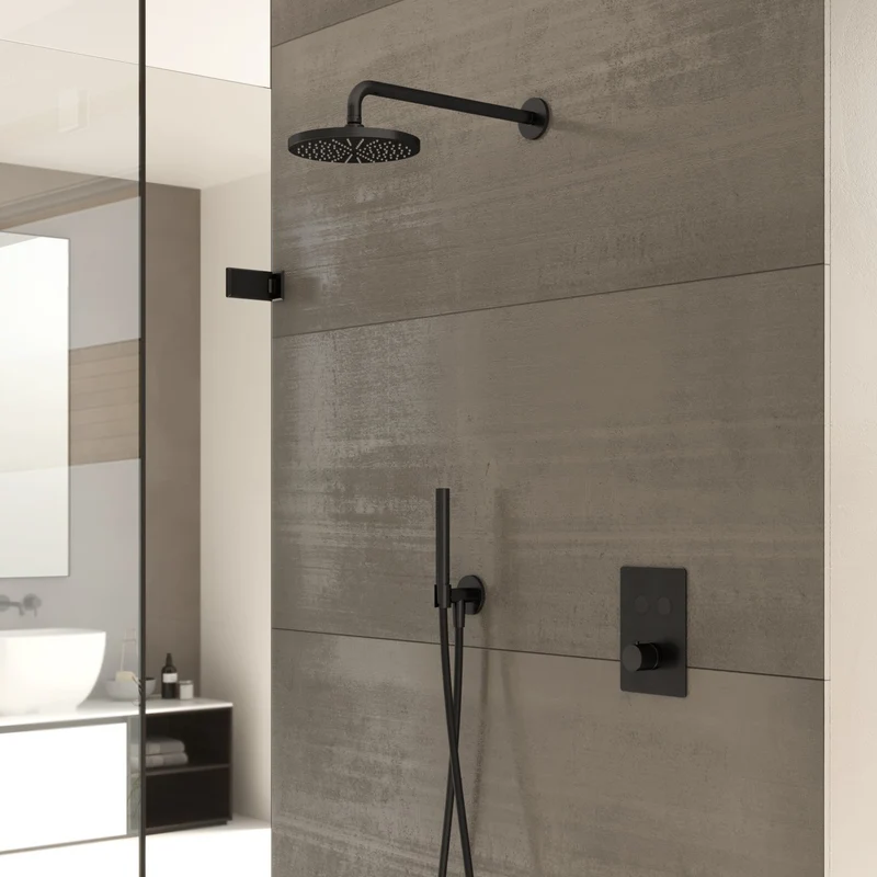 Hotbath Cobber IBS23 inbouw doucheset - staafhanddouche - 20cm hoofddouche - wandarm - wandsteun - Chroom