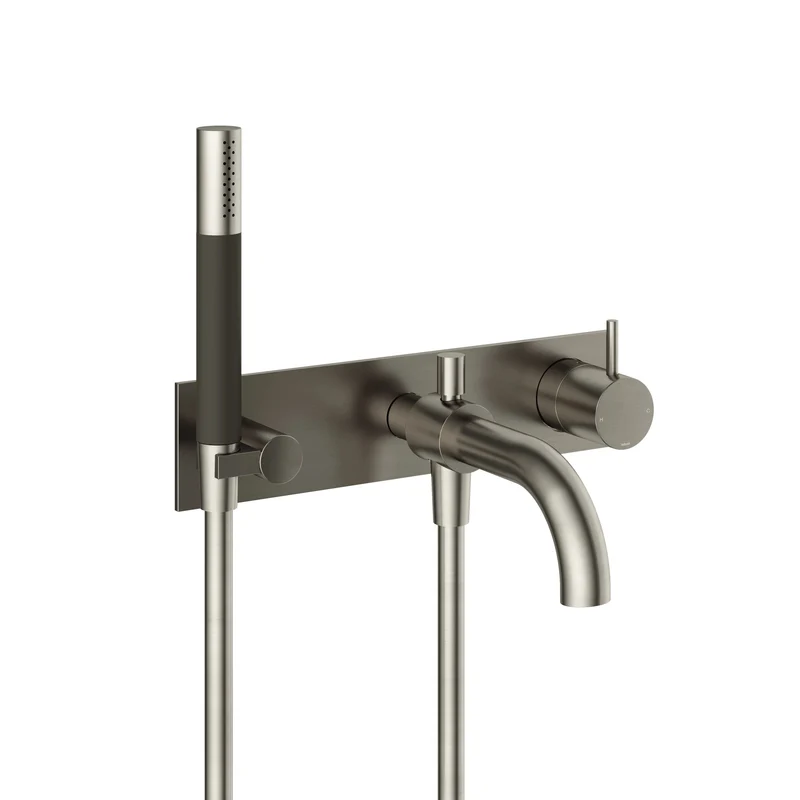 Hotbath Cobber CB127EXT afbouwdeel voor inbouw badmengkraan - Geborsteld Nikkel