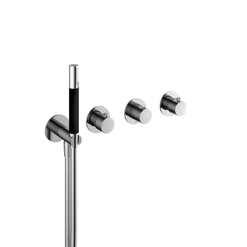Hotbath Cobber CB7171EXT afbouwdeel voor inbouwthermostaat met 2 stopkranen - Chroom