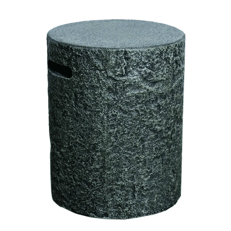 Elementi - Gasfles cover natuursteenlook rond