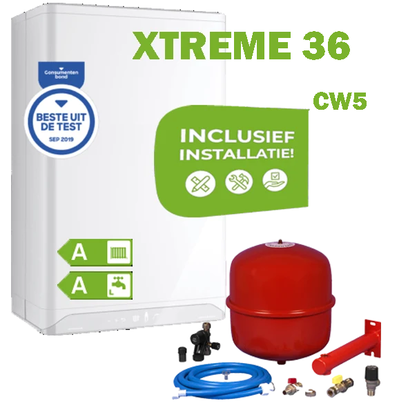 INTERGAS XTREME36 (CW5) volledig geinstalleerd