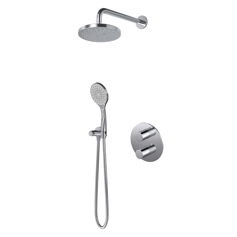Hotbath Buddy IBS12A inbouw doucheset - 3-standen handdouche - 25cm hoofddouche - 15cm plafondbuis - wandhouder - Chroom