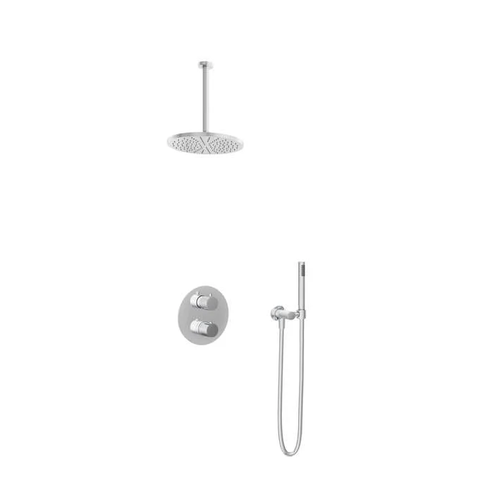 Hotbath IBS1A Buddy inbouw doucheset - staafhanddouche - 30cm hoofddouche - plafondbuis 30cm - zonder glijstang - Chroom