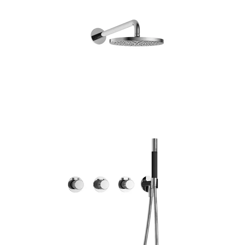 Hotbath Cobber X IBSX70 inbouw doucheset - staafhanddouche - 20cm hoofddouche - wandarm - wandhouder - Chroom