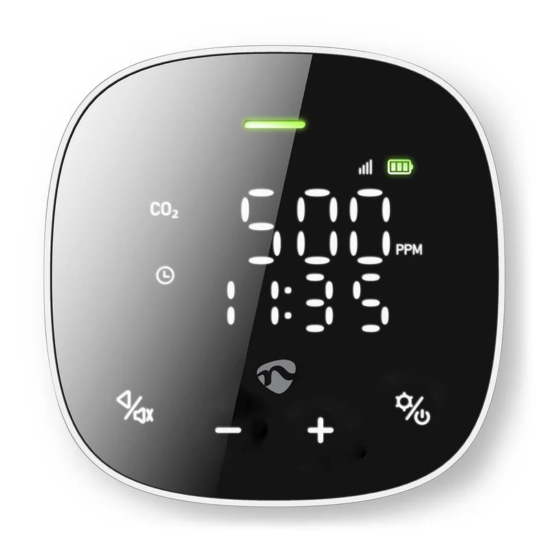 SmartLife Luchtkwaliteitsmonitor Wi-Fi - Display - Koolstofdioxide (CO2) / Temperatuur / Vochtigheid