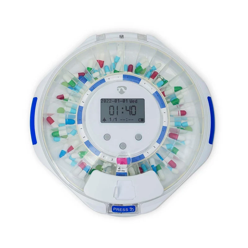 SmartLife Medicijndispenser Wi-Fi - 28 Compartimenten - Aantal alarmtijden: 9 alarmtijden per dag