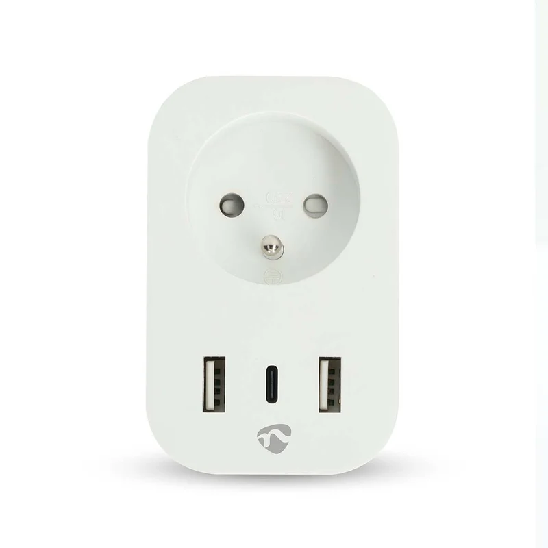 SmartLife Slimme Stekker Wi-Fi - IP21 - Energiemeter