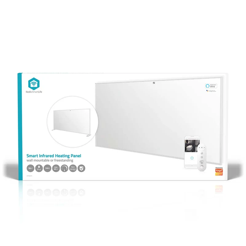SmartLife Infrarood verwarmingspaneel 700W - Instelbare thermostaat - Afstandsbediening