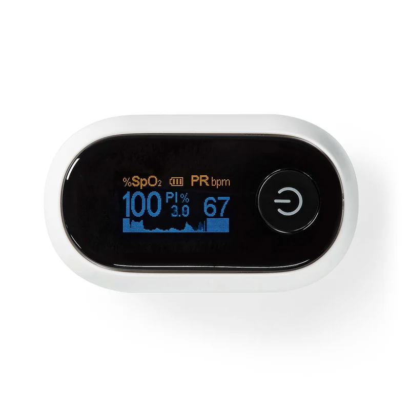 SmartLife Pulse Oximeter Bluetooth® - OLED - Anti-bewegingsinterferentie / Auditief alarm / Hoge precisie sensor / Perfusie-index / Polsslag / Zuurstofverzadiging (SpO2)