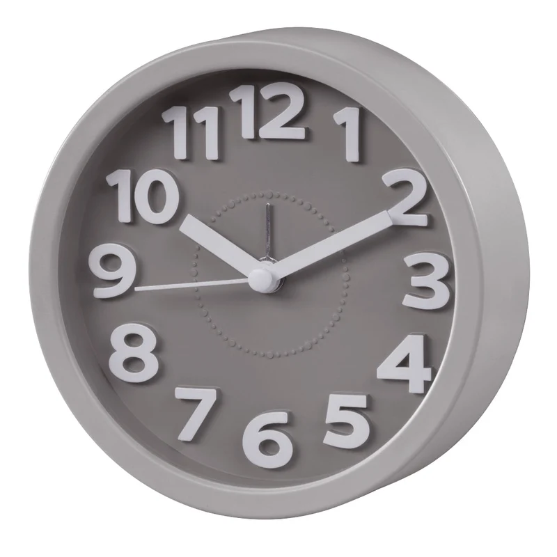 Hama Alarm Clock Retro, Round Taupe, Silent 186324