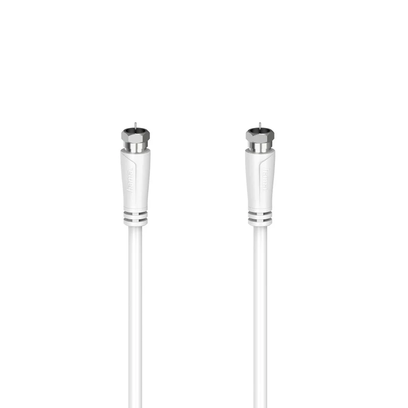 Hama Sat-Connection Cable 1,5M F-Plug/F-Plug White 90Db 205063