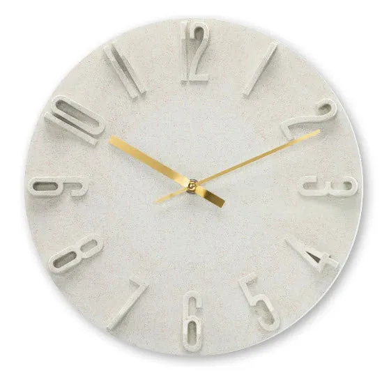 Hama Wall Clock Korfu Beige 30Cm 3D Digits 185880