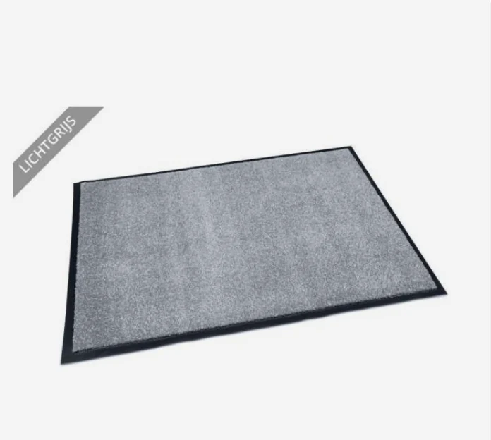 Benson Schoonloopmat XL - 90 x 150 cm - Lichtgrijs Uni - Absorberend & Slipvast